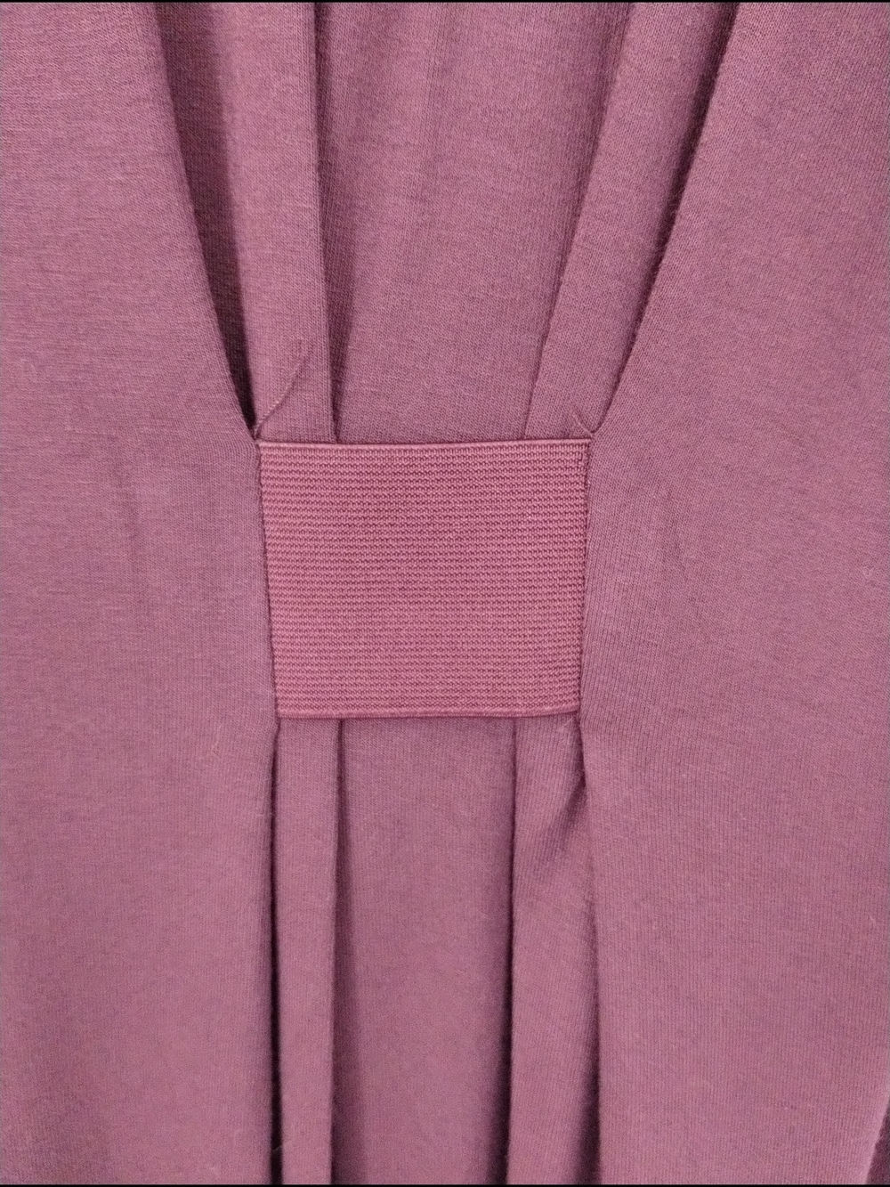 COS Plum Draped Waist Midi Dress Minimalist Cocoon Oversized M - Picture 6 of 6